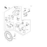 KAWASAKI, VN1500-F2 1999, REAR BRAKE