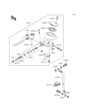 KAWASAKI, VN1500-F2 1999, CLUTCH MASTER CYLINDER