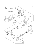 KAWASAKI, VN1500-F2 1999, TURN SIGNALS