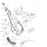 KAWASAKI, KX252AJF 2018,KX252AKF 2019, FRAME FITTINGS