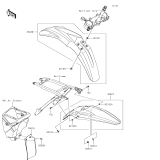 KAWASAKI, KX252AJF 2018,KX252AKF 2019, FENDERS