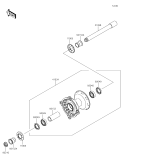 KAWASAKI, KX252AJF 2018,KX252AKF 2019, FRONT HUB