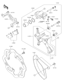 KAWASAKI, KX252AJF 2018,KX252AKF 2019, REAR BRAKE