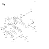 KAWASAKI, KLX110CLF 2020, SWINGARM