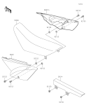 KAWASAKI, KLX110CLF 2020, SIDE COVERS/CHAIN COVER