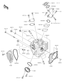 KAWASAKI, KLX110CFF 2015,KLX110CGF 2016,KLX110CHF 2017,KLX110CJF 2018,KLX110CKF 2019, CYLINDER HEAD