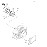 KAWASAKI, KLX110CFF 2015,KLX110CGF 2016,KLX110CHF 2017,KLX110CJF 2018,KLX110CKF 2019, CYLINDER/PISTON(S)