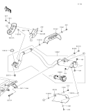 KAWASAKI, KLX110CFF 2015,KLX110CGF 2016,KLX110CHF 2017,KLX110CJF 2018,KLX110CKF 2019, MUFFLER(S)