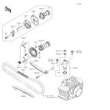 KAWASAKI, KLX110CFF 2015,KLX110CGF 2016,KLX110CHF 2017,KLX110CJF 2018,KLX110CKF 2019, CAMSHAFT(S)/TENSIONER
