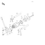 KAWASAKI, KLX110CFF 2015,KLX110CGF 2016,KLX110CHF 2017,KLX110CJF 2018,KLX110CKF 2019, GEAR CHANGE DRUM/SHIFT FORK(S)