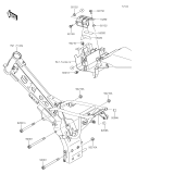 KAWASAKI, KLX110CFF 2015,KLX110CGF 2016,KLX110CHF 2017,KLX110CJF 2018,KLX110CKF 2019, ENGINE MOUNT