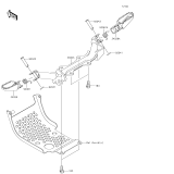 KAWASAKI, KLX110CFF 2015,KLX110CGF 2016,KLX110CHF 2017,KLX110CJF 2018,KLX110CKF 2019, FOOTRESTS