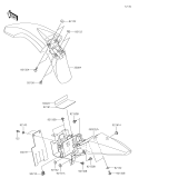 KAWASAKI, KLX110CFF 2015,KLX110CGF 2016,KLX110CHF 2017,KLX110CJF 2018,KLX110CKF 2019, FENDERS