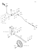 KAWASAKI, KLX110CFF 2015,KLX110CGF 2016,KLX110CHF 2017,KLX110CJF 2018,KLX110CKF 2019, BRAKE PEDAL