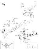 KAWASAKI, KLX110CFF 2015,KLX110CGF 2016,KLX110CHF 2017,KLX110CJF 2018,KLX110CKF 2019, HANDLEBAR