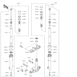 KAWASAKI, KLX110CFF 2015,KLX110CGF 2016,KLX110CHF 2017,KLX110CJF 2018,KLX110CKF 2019, FRONT FORK