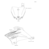 KAWASAKI, KLX110CFF 2015,KLX110CGF 2016,KLX110CHF 2017,KLX110CJF 2018,KLX110CKF 2019, DECALS