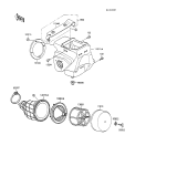 KAWASAKI, KX100-A1 1989,KX100-A2 1990, AIR CLEANER