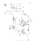 KAWASAKI, KX100-A1 1989,KX100-A2 1990, GENERATOR