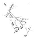 KAWASAKI, KX100-A1 1989,KX100-A2 1990, FRAME