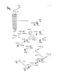 KAWASAKI, KX100-A1 1989,KX100-A2 1990, SUSPENSION