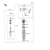 KAWASAKI, KX100-A1 1989,KX100-A2 1990, SHOCK ABSORBER(S)