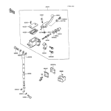 KAWASAKI, KX100-A1 1989,KX100-A2 1990, FRONT MASTER CYLINDER
