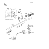 KAWASAKI, KX100-A1 1989,KX100-A2 1990, HANDLEBAR