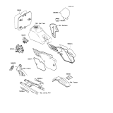 KAWASAKI, KX100-A1 1989,KX100-A2 1990, LABELS