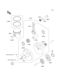 KAWASAKI, KX85-A1 2001,KX85-A2 2002,KX85-B1 2001,KX85-B2 2002, CRANKSHAFT/PISTON(S)