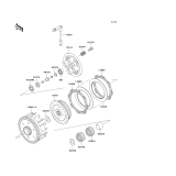 KAWASAKI, KX85-A1 2001,KX85-A2 2002,KX85-B1 2001,KX85-B2 2002, CLUTCH