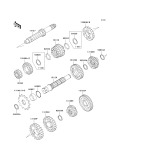 KAWASAKI, KX85-A1 2001,KX85-A2 2002,KX85-B1 2001,KX85-B2 2002, TRANSMISSION