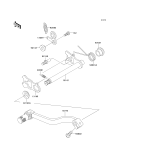KAWASAKI, KX85-A1 2001,KX85-A2 2002,KX85-B1 2001,KX85-B2 2002, GEAR CHANGE MECHANISM