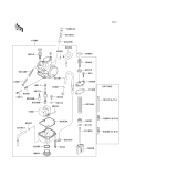 KAWASAKI, KX85-A1 2001,KX85-A2 2002,KX85-B1 2001,KX85-B2 2002, CARBURETOR