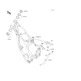 KAWASAKI, KX85-A1 2001,KX85-A2 2002,KX85-B1 2001,KX85-B2 2002, FRAME