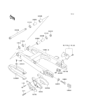 KAWASAKI, KX85-A1 2001,KX85-A2 2002,KX85-B1 2001,KX85-B2 2002, SWINGARM