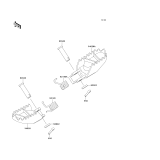 KAWASAKI, KX85-A1 2001,KX85-A2 2002,KX85-B1 2001,KX85-B2 2002, FOOTRESTS