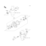 KAWASAKI, KX85-A1 2001,KX85-A2 2002,KX85-B1 2001,KX85-B2 2002, FRONT HUB