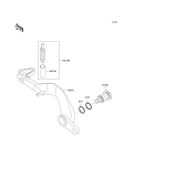 KAWASAKI, KX85-A1 2001,KX85-A2 2002,KX85-B1 2001,KX85-B2 2002, BRAKE PEDAL