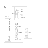 KAWASAKI, KX85-A1 2001,KX85-A2 2002,KX85-B1 2001,KX85-B2 2002, SHOCK ABSORBER(S)