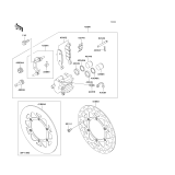 KAWASAKI, KX85-A1 2001,KX85-A2 2002,KX85-B1 2001,KX85-B2 2002, FRONT BRAKE