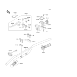 KAWASAKI, KX85-A1 2001,KX85-A2 2002,KX85-B1 2001,KX85-B2 2002, HANDLEBAR