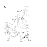 KAWASAKI, KX85-A1 2001,KX85-A2 2002,KX85-B1 2001,KX85-B2 2002, FUEL TANK