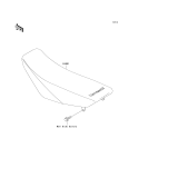 KAWASAKI, KX85-A1 2001,KX85-A2 2002,KX85-B1 2001,KX85-B2 2002, SEAT