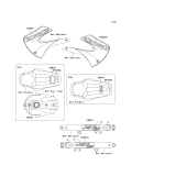 KAWASAKI, KX85-A1 2001,KX85-A2 2002,KX85-B1 2001,KX85-B2 2002, LABELS